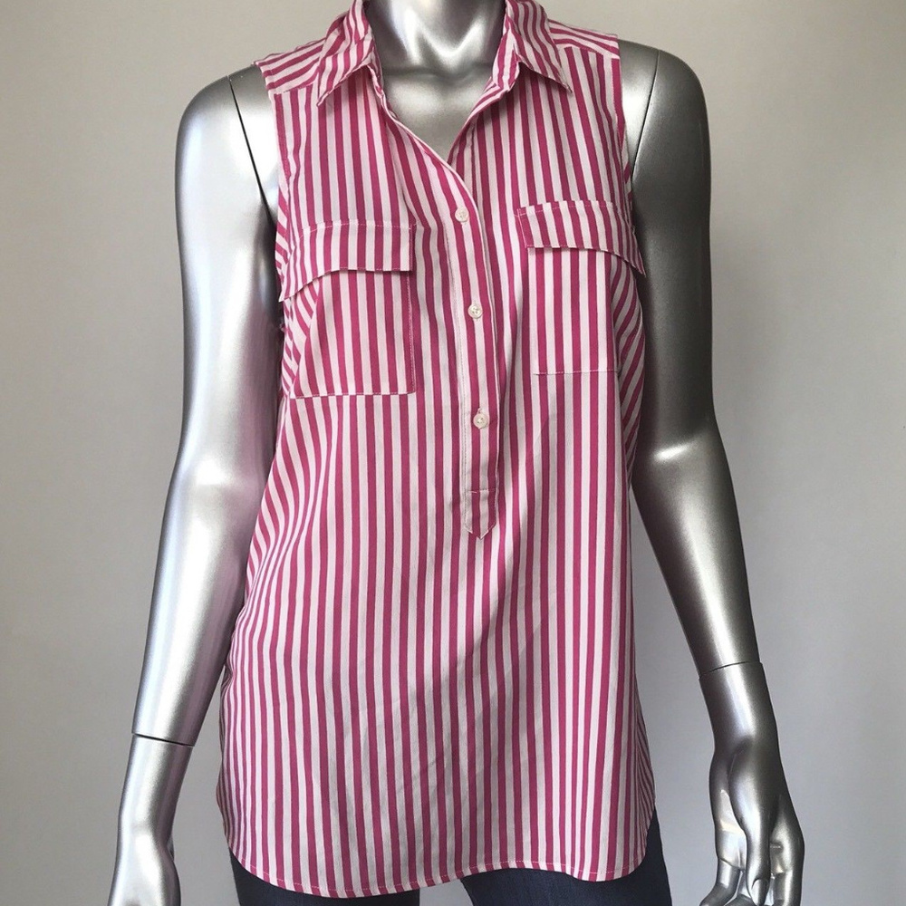Banana Republic Blouse Sleeveless Button Down Top